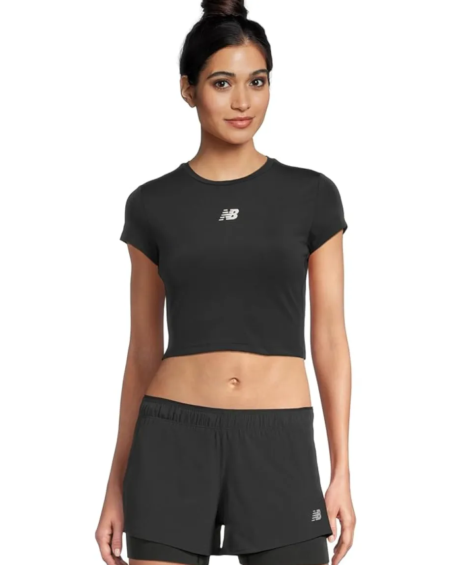 New Balance Nb Harmony Fitted T-shirt Black Sale