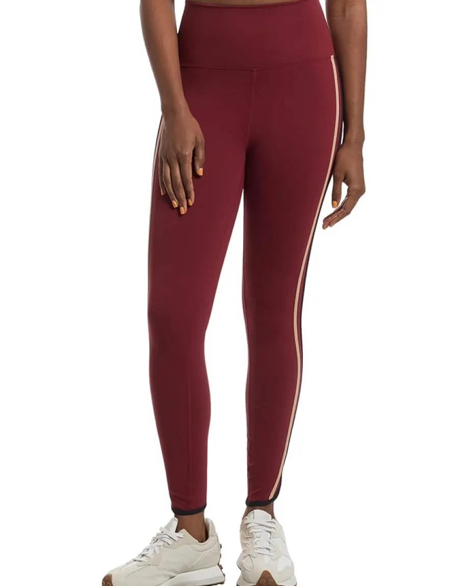 Beach Riot Nella Leggings Maroon Merlot Color-Block Clearance