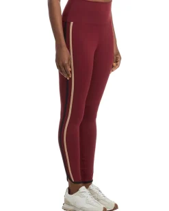 Beach Riot Nella Leggings Maroon Merlot Color-Block Clearance