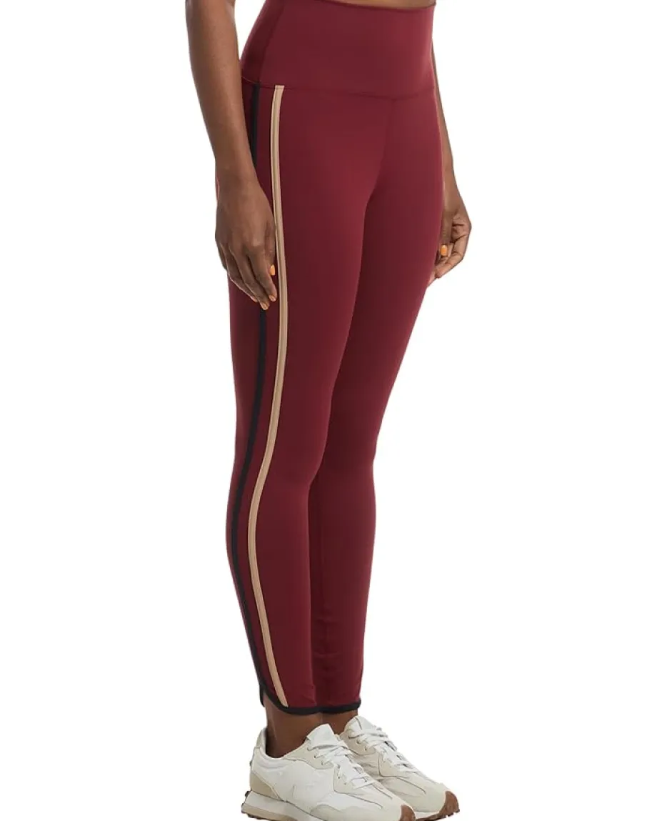 Beach Riot Nella Leggings Maroon Merlot Color-Block Clearance