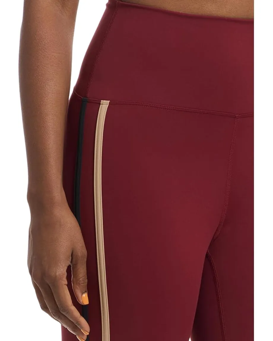 Beach Riot Nella Leggings Maroon Merlot Color-Block Clearance