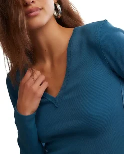 Free People Neria Long Sleeve Still Sea New