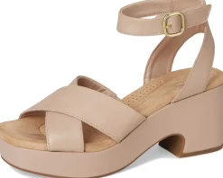 Clarks Nerisa Pearl Beige Leather Sale