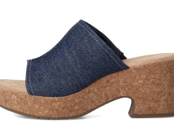 Clarks Nerisa Vine Dark Denim Textile New