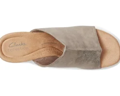 Clarks Nerisa Vine Taupe Metallic Synthetic Hot