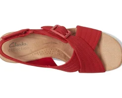 Clarks Nerisa West Cherry Nubuck Clearance