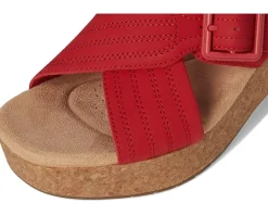 Clarks Nerisa West Cherry Nubuck Clearance