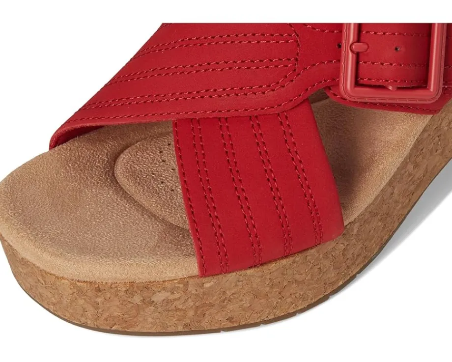 Clarks Nerisa West Cherry Nubuck Clearance
