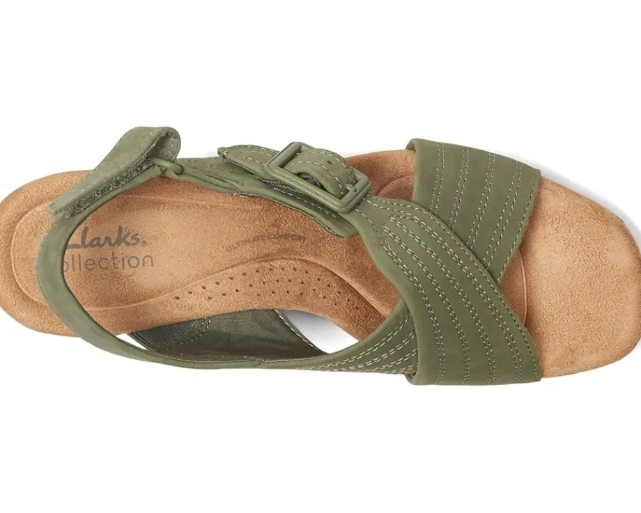 Clarks Nerisa West Sage Nubuck Outlet