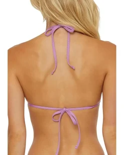 Women BECCA Network Cheryl Metallic Mesh Triangle Top