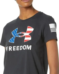 Under Armour New Freedom Logo T-Shirt Black/White