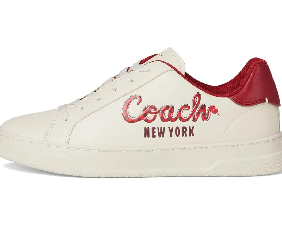 Women COACH New Year High Line Sneakers With Snake Script