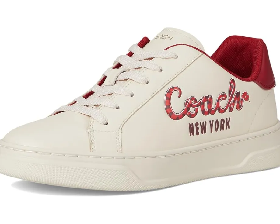 Women COACH New Year High Line Sneakers With Snake Script