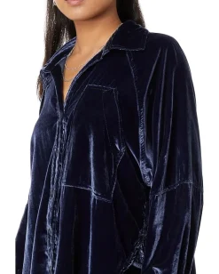 Free People Night Skies Velvet Navy Hot