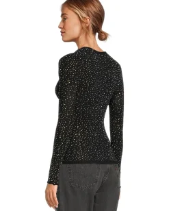 Free People Night Sky Long Sleeve Black Sale