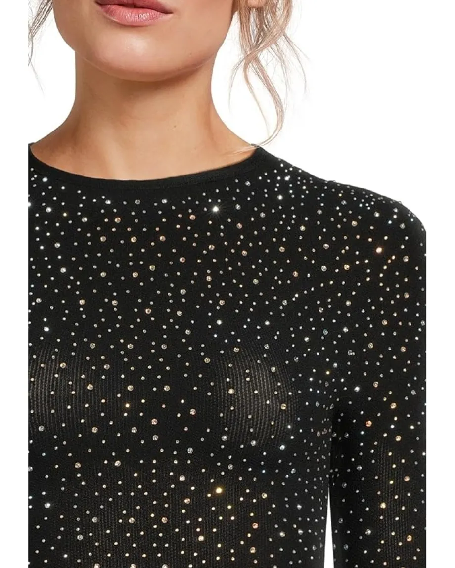 Free People Night Sky Long Sleeve Black Sale