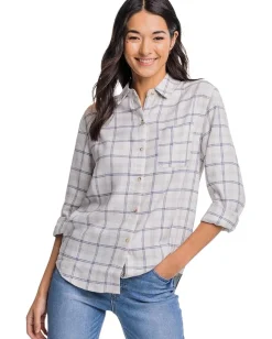 Women Southern Tide Niki Chilly Morning Plaid Shirt