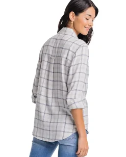 Women Southern Tide Niki Chilly Morning Plaid Shirt