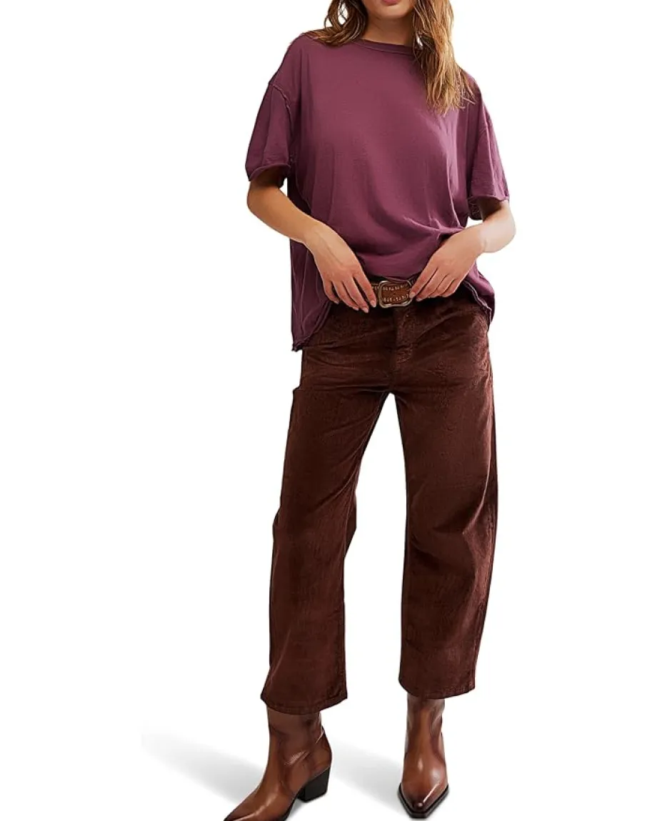 Free People Nina Tee Maroon