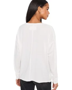 Free People Nina Tee Long Sleeve Ivory Hot