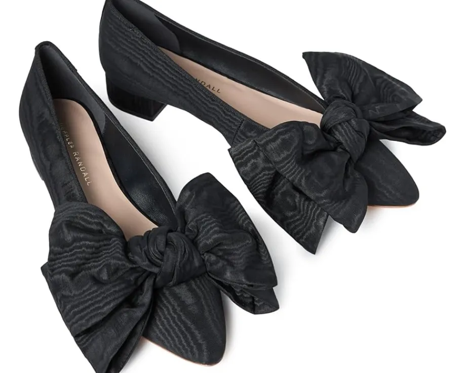 Loeffler Randall Noa Bow Flat Black Sale