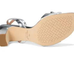 Cole Haan Noella Bow Sandal Silver Specchio Best