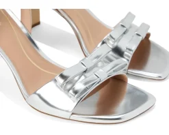 Cole Haan Noella Bow Sandal Silver Specchio Best