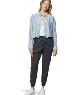 Splendid Nora Stripe Button-Down Ice Navy/White Hot
