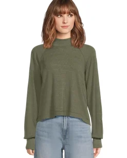 Women Michael Stars Norma Mock Neck Pullover
