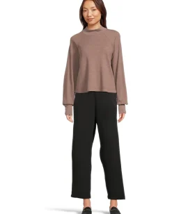 Women Michael Stars Norma Mock Neck Pullover