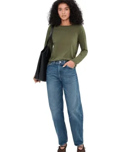 Madewell Northside Long Sleeve Tee Faded Ivy Outlet