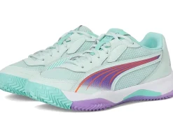 PUMA Nova Court Pickleball Shoes Peaceful Blue/Purple Glimmer/Safe Lake Hot