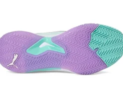 PUMA Nova Court Pickleball Shoes Peaceful Blue/Purple Glimmer/Safe Lake Hot