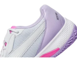 PUMA Nova Court Pickleball Shoes Silver Mist/Puma White/Vivid Violet Online