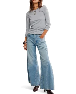 Free People Nova Tee Long Sleeve Greyhound Clearance