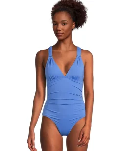 Tommy Bahama Novelty Pearl Vneck 1Pc Paradiso Blu Sale