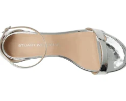 Stuart Weitzman Nudist Block 35 Silver Discount