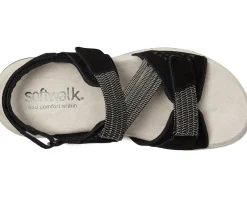 SoftWalk Oahu Black Suede Clearance