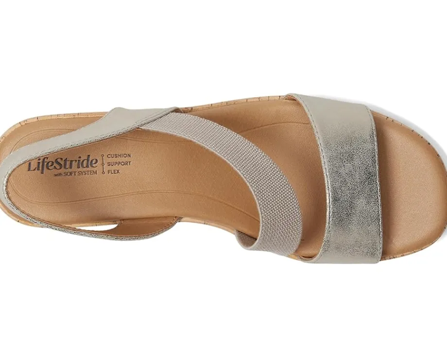 LifeStride Odette Taupe Faux Leather Discount