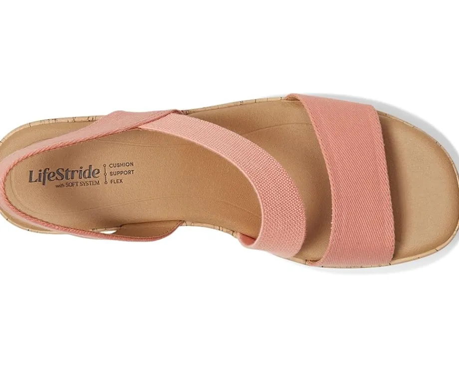 LifeStride Odette Coral Pink Fabric New