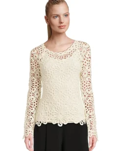 Norma Kamali Off Shoulder Raglan Top Cream New