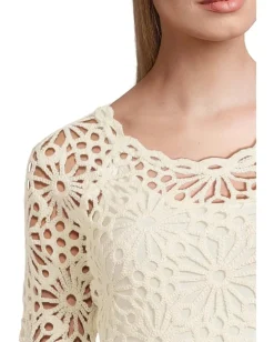 Norma Kamali Off Shoulder Raglan Top Cream New