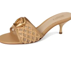 Schutz Olga Kitten Embroidery Caramelo/Egg Shell/Light Wood Sale