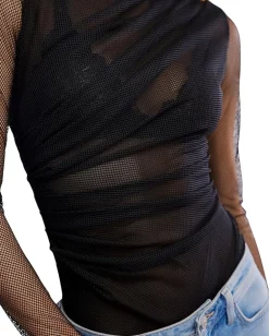 Free People On My Way Bodysuit Black Clearance