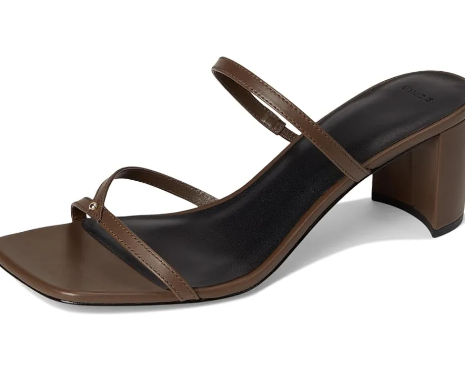 Vince Ona Strappy Sandals Nutwood Brown Leather Online