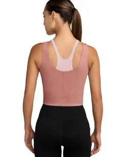Nike One Fitted Dri-FIT Cropped Tank Top Rust Pink/Canyon Rust Discount