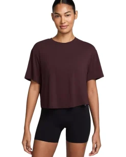 Women Nike One Relaxed Dri-FIT Cropped Short-Sleeve Top