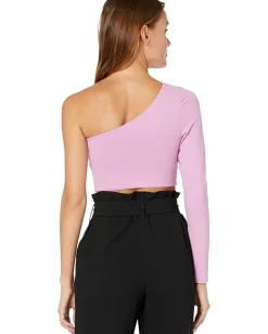 Women Susana Monaco One Shoulder Crop Top
