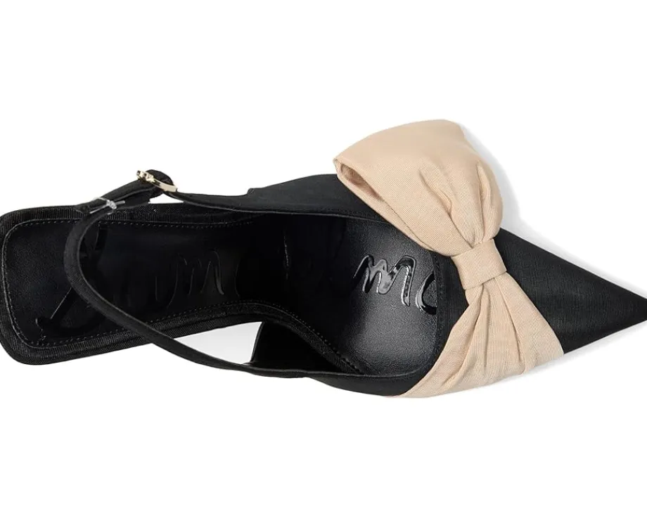 Sam Edelman Onia Slingback Shoes Black/Honey Sand Sale