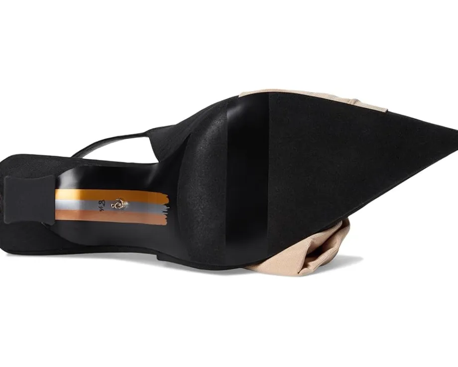 Sam Edelman Onia Slingback Shoes Black/Honey Sand Sale